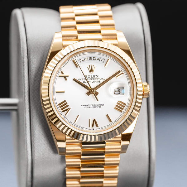 Rolex Day-Date 228238 White Dial 40mm 2025 Box & Papers