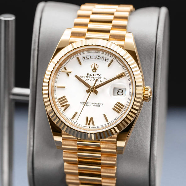 Rolex Day-Date 228238 White Dial 40mm 2025 Box & Papers
