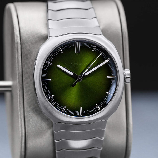 H.Moser & Cie Streamliner Matrix Green 6201-1200 40mm 2024 NEW Box & Papers