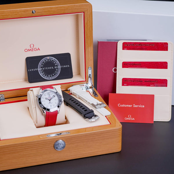 Omega Seamaster Diver 300M White Dial 42mm 2020 Box & Papers