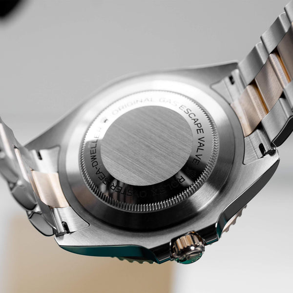 Caseback of Rolex Sea-Dweller Two Tone 126603 43mm 2025 Box & Papers