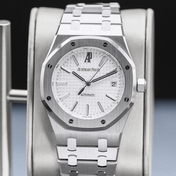 Audemars Piguet Royal Oak 15300ST White Dial 39mm Box & Papers