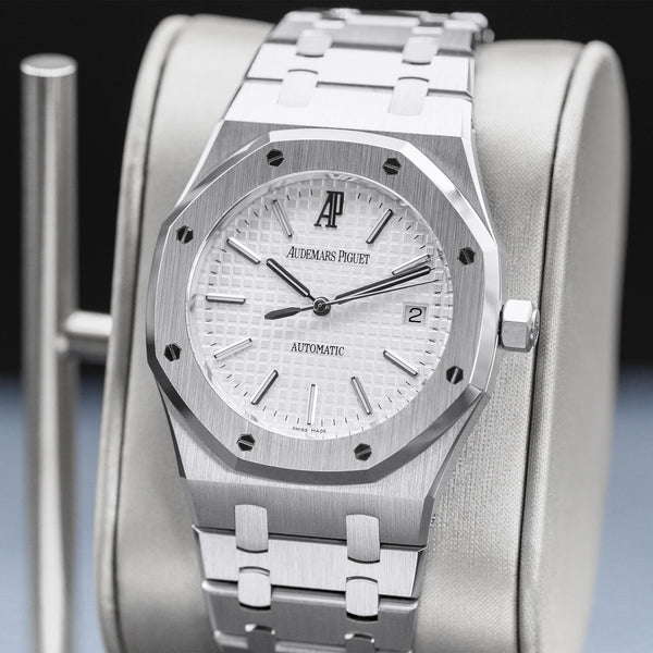 Audemars Piguet Royal Oak 15300ST White Dial 39mm Box & Papers
