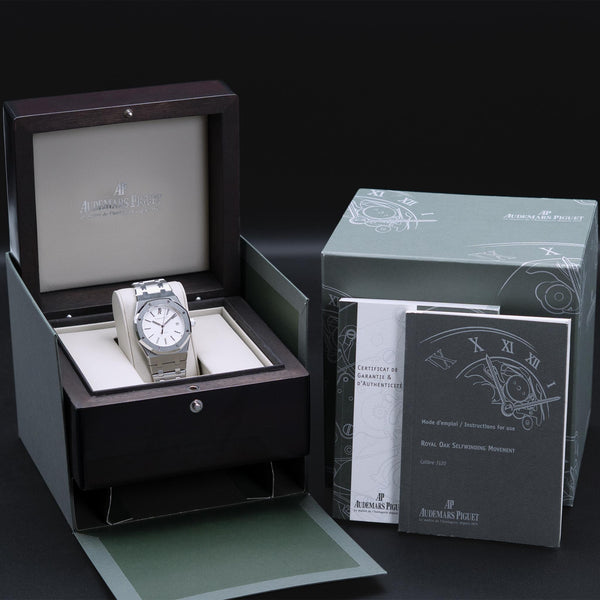 Audemars Piguet Royal Oak 15300ST White Dial 39mm Box & Papers
