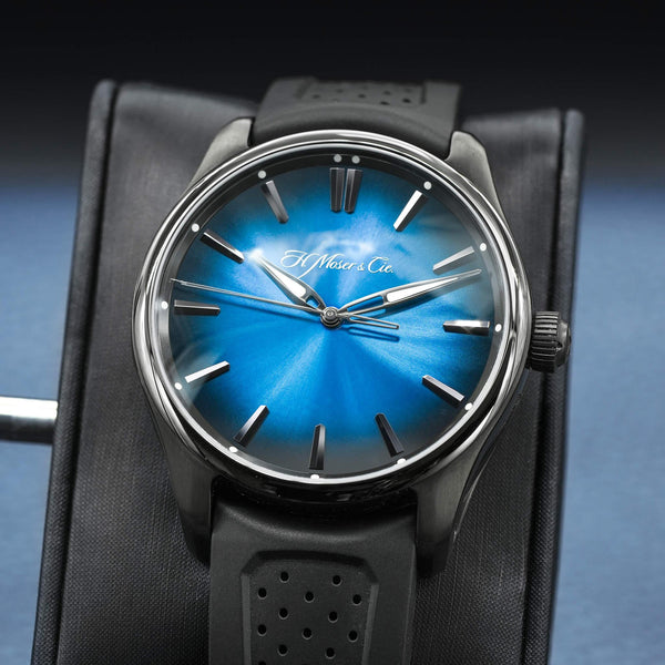 H. Moser & Cie Pioneer Centre Seconds 3200-1205 Funky Blue Fume Dial 43mm 2021 B