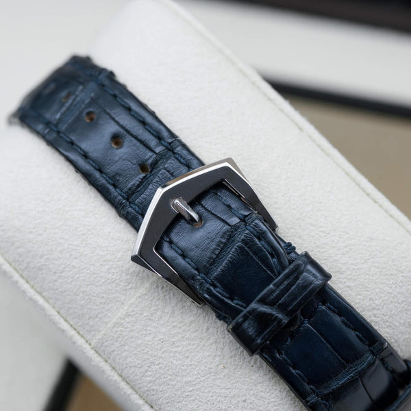 Patek Philippe Calatrava 4897G Blue Dial Diamond Bezel Box & Archives