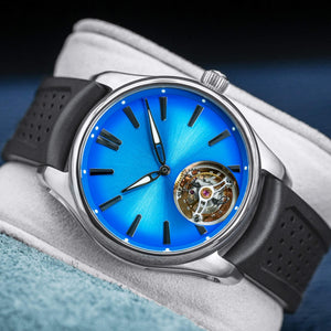 H.Moser & Cie Pioneer Tourbillon Arctic Blue 40mm 2024 Box & Papers