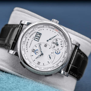 A. Lange & Sohne Lange 1 Timezone 116.039 Silver Dial 41.9mm 2016 Box & Papers