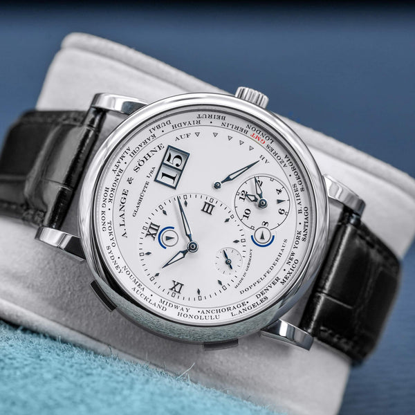 A. Lange & Sohne Lange 1 Timezone 116.039 Silver Dial 41.9mm 2016 Box & Papers