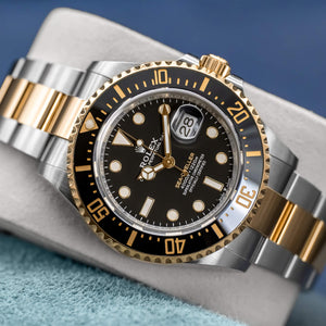Front view of Rolex Sea-Dweller Two Tone 126603