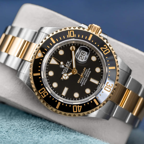 Front view of Rolex Sea-Dweller Two Tone 126603