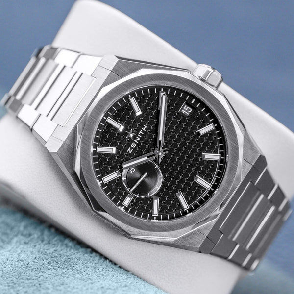 Front view of Zenith Defy Skyline Black Dial