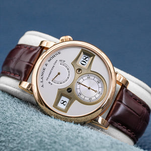 A. Lange & Sohne Zeitwerk 140.032 Rose Gold 41.9mm 2017 Box & Papers