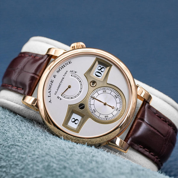 A. Lange & Sohne Zeitwerk 140.032 Rose Gold 41.9mm 2017 Box & Papers