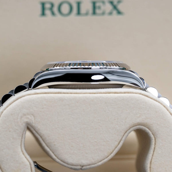 Rolex Datejust 126234 Blue Dial Fluted 36mm Box & Papers