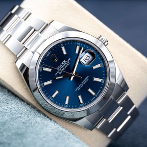 Rolex Datejust 126300 Blue Dial Oyster Box & Papers