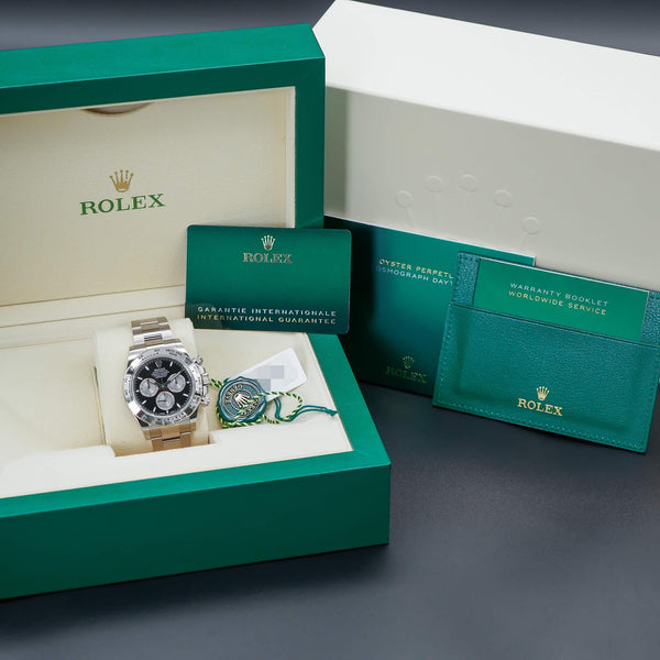 Rolex Daytona “Baby LeMans” 126509 White Gold Black Dial 40mm Box & Papers