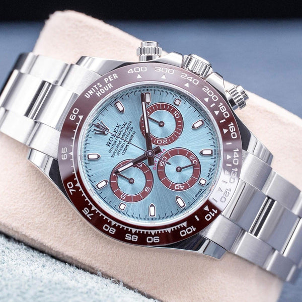 Rolex Daytona Platinum “Platona” Ice Blue Dial 116506 40mm Box & Papers