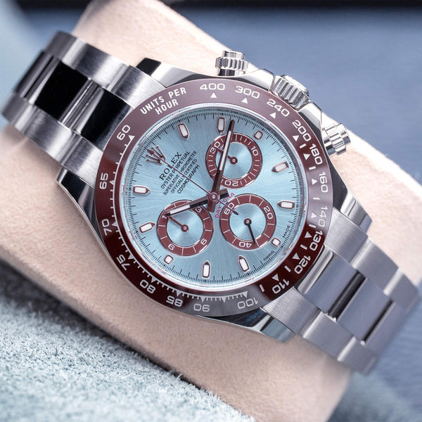 Rolex Daytona Platinum “Platona” Ice Blue Dial 116506 40mm Box & Papers