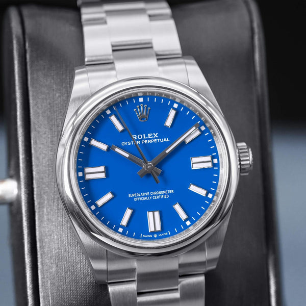 Rolex Oyster Perpetual 134300 Blue Dial 40mm Mint Box & Papers