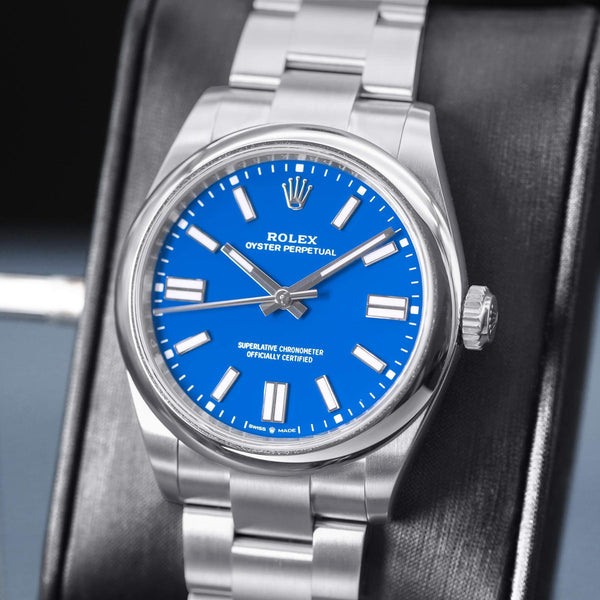 Rolex Oyster Perpetual 134300 Blue Dial 40mm Mint Box & Papers
