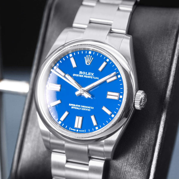 Rolex Oyster Perpetual 134300 Blue Dial 40mm Mint Box & Papers