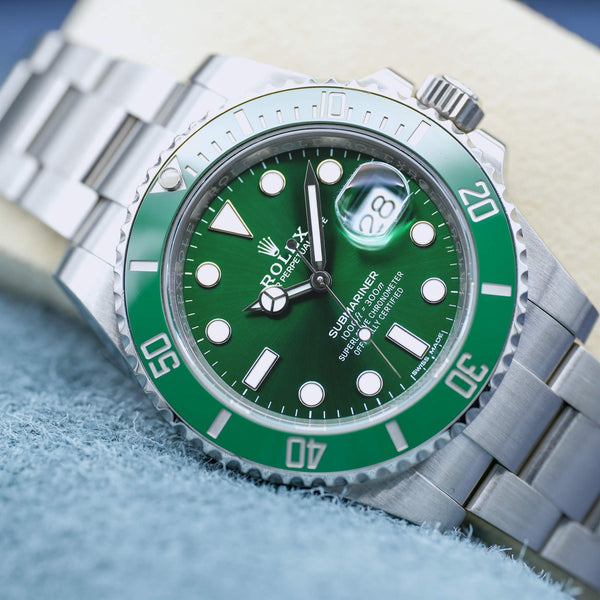 Rolex Submariner "Hulk" 116610LV Green Dial 40mm Box & Papers