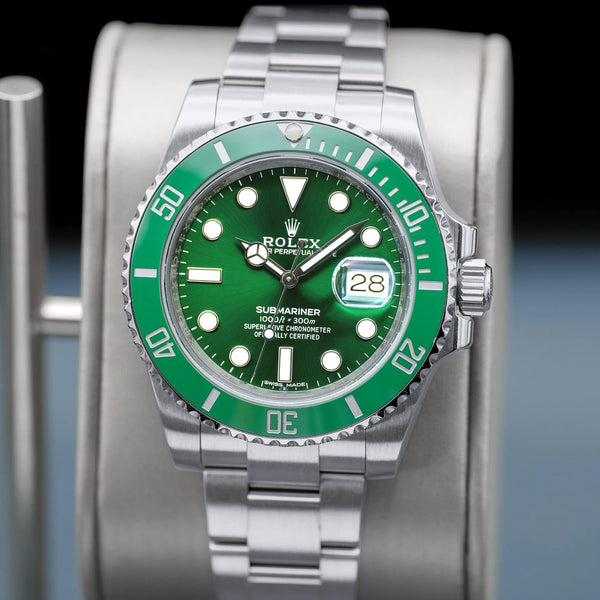 Rolex Submariner "Hulk" 116610LV Green Dial 40mm Box & Papers