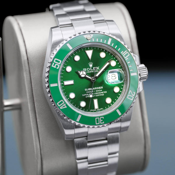 Rolex Submariner "Hulk" 116610LV Green Dial 40mm Box & Papers