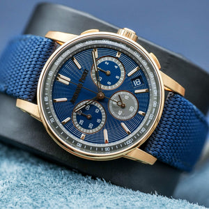 Front view of Audemars Piguet Code 11.59 Chronograph 26393OR Rose Gold 