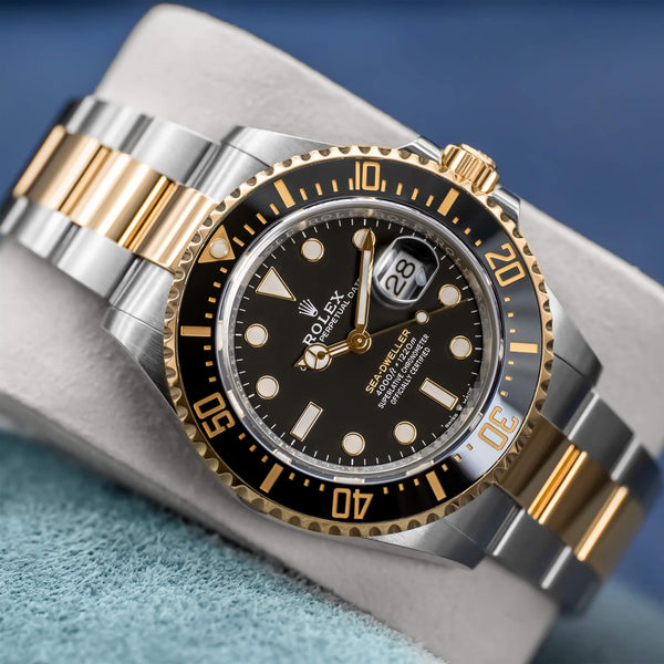 Front view of Rolex Sea-Dweller Two Tone 126603