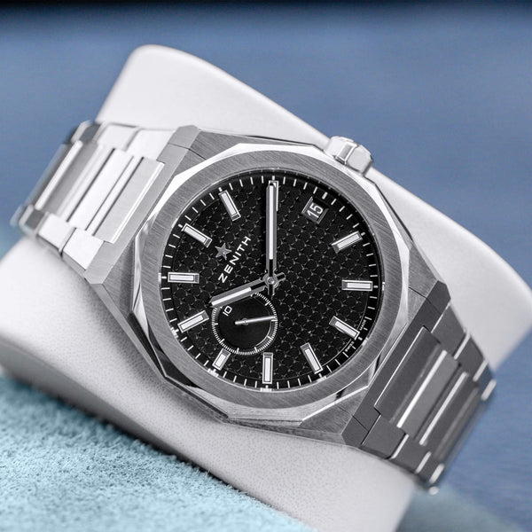 Front view of Zenith Defy Skyline Black Dial