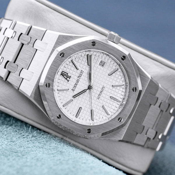 Audemars Piguet Royal Oak 15300ST White Dial 39mm Box & Papers