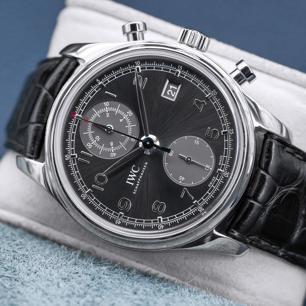 IWC Portugieser Chronograph IW390404 Grey Dial 42mm - Factory Serviced June 2026