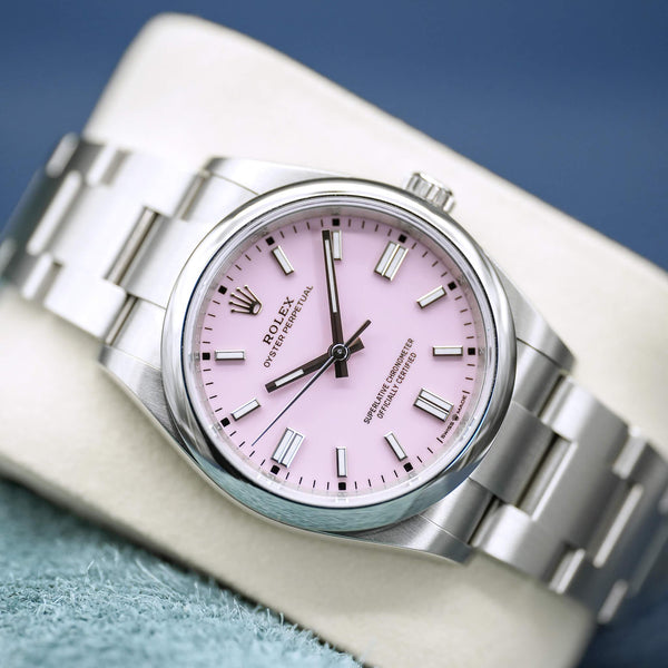 Rolex Oyster Perpetual 126000 Pink Dial 36mm Box & Papers