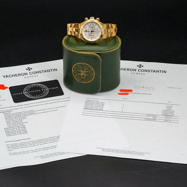 Vacheron Constantin Overseas 49150 Yellow Gold White Dial 42.5mm – Serviced 2025