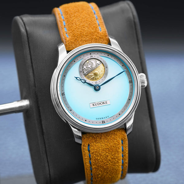 Close-up angled view of Kudoke 2 “Bluebird” Limited Edition